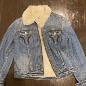 Fuzzy Jean Jacket